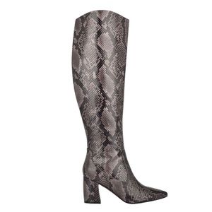Trendy Marc Fisher Retie 2 Faux Snakeskin Tall Boots Like new in great condition
